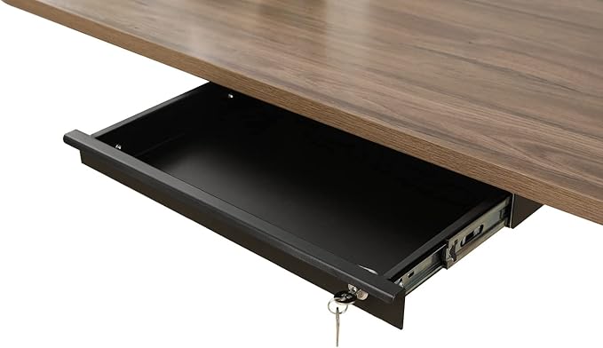 Pull-Out Desk Drawer - Office Storage Organizer Mounts Easily, Space-Saving Slide-Out drawer for Under Desk (24.4 in Internal Width)