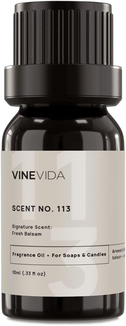 VINEVIDA [10 ml] Fresh Balsam; Fragrance Oil for Candle Making and Soap Making - Premium Candle Scents for Soy Candles