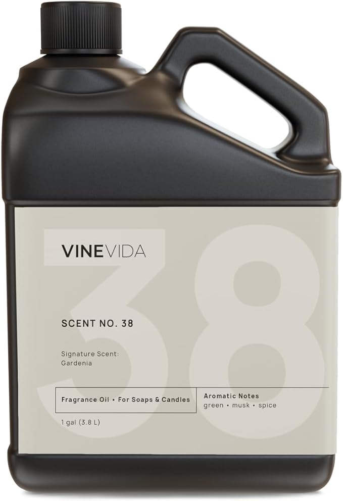 VINEVIDA [128oz] Gardenia Fragrance Oil - USA Candle Scents - Natural Candle Fragrance - Scents for Soap Making