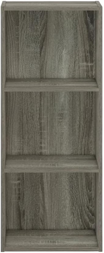 Furnifact French Oak 3-Tier Open Shelf Bookcase, StylishWood Storage Solution, Modern Design, Durable Wood Construction, Multi-Functional, Easy Assembly