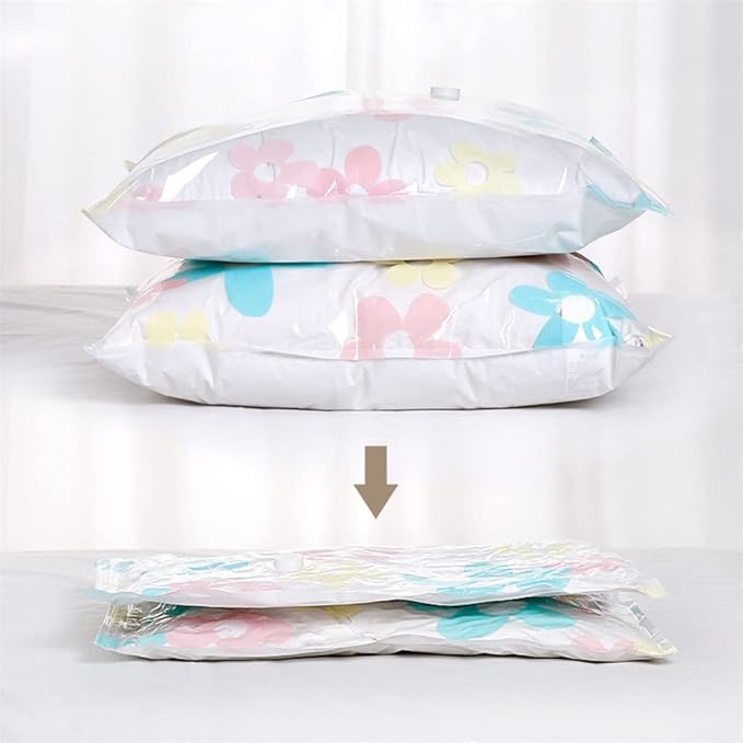 Vacuum Bstorage Bhome Organizer Foldable Clothes Organizer Seal Compressed Travel Saving Bpackage with Hand Pump/Multicolor/60 * 40Cm*10Pcs