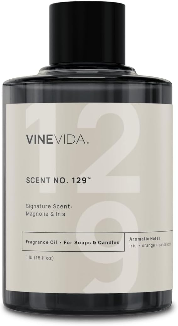 VINEVIDA [16 oz] Magnolia & Iris; Fragrance Oil for Candle Making and Soap Making - Premium Candle Scents for Soy Candles