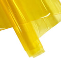 ONEART | 30 Gauge Leather Vinyl, Solid Color See-Through Waterproof Jelly Faux Leather for Women DIY Handbags Tote, 12" x 48" (Lemon)