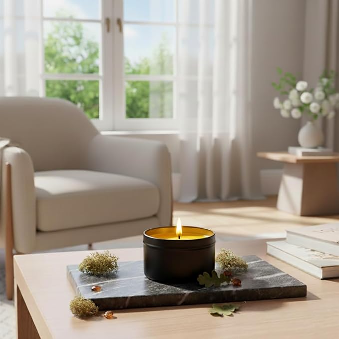 RUTH & ROSE | Fireside Sip | 100% Beeswax Scented Candles for Home, 8oz, +65 Hours Burn Time, Aromatherapy Non Toxic Candles, Gift for Women & Men, Made in USA, Perfect for Travel or Gifting