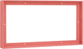 Pixy Canvas Floater Frame 4x12 for 1-1/2 (1.5) inch Deep Canvas Paintings/Canvas Prints/Wood Canvas Panels/Wall Art/Wall Decor/Home Decor/Artwork (Pastel Red/Pink, 4 x 12 inch, Landscape)