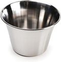 RSVP International Kitchen Prep Bowl Collection Stainless Steel, Dishwasher Safe, Sauce Cups, Set of 24, Silver