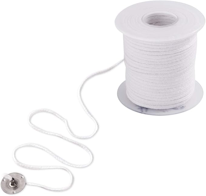 AXUANHUA Candle Making Wicks - 200 Ft Spool, 100% Natural Cotton Wicks for DIY Candles