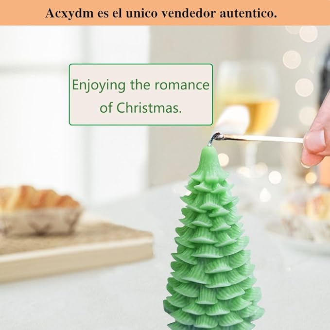 4PCS Christmas Tree Silicone Molds Kit - Resin & Wax Candle Soap Molds