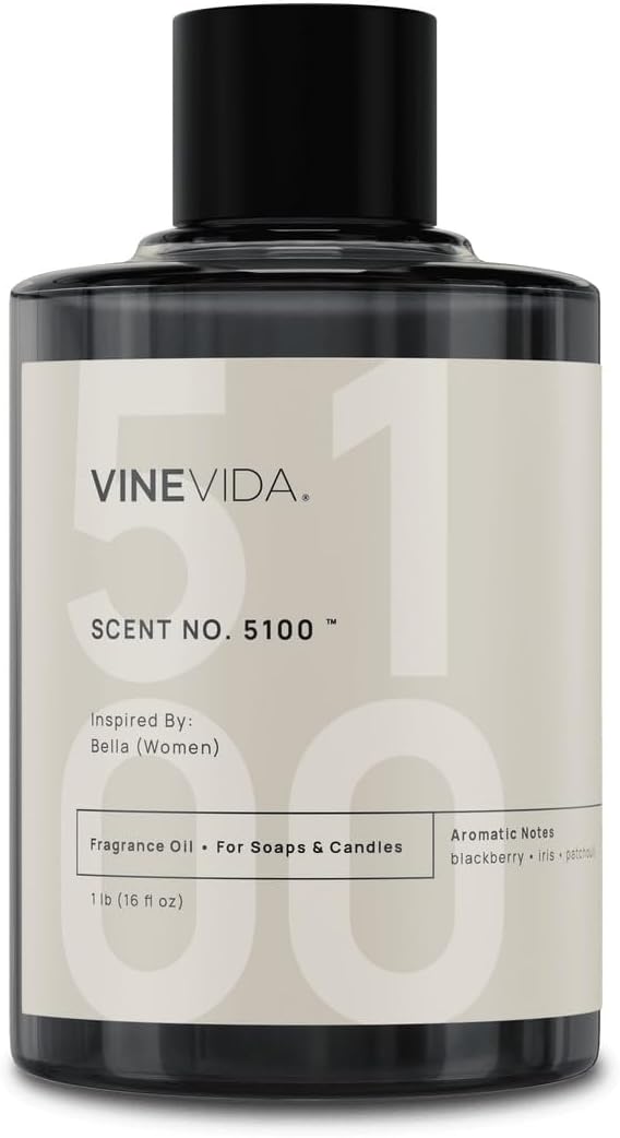 VINEVIDA [16oz] Bella (Women) Fragrance Oil for Candle Making - Natural Candle Oil Scents - Soap Making Essential Oil - Made in USA