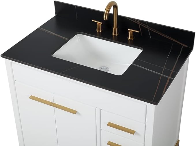 Tennant Brand 36 inch Modern Style Beatrice Bathroom Sink Vanity (White, 36 inch)