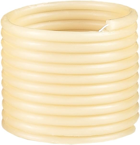 Candle by the Hour 60-Hour Candle Refill, Eco-friendly Natural Beeswax with Cotton Wick,Yellow
