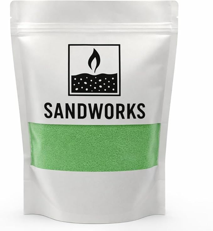 Sand Wax Candle Making Kit – 5 Wooden Wicks & 15 Cotton Wicks, 500 g Premium Fragrance-Free Sand Wax (Sage Drift)