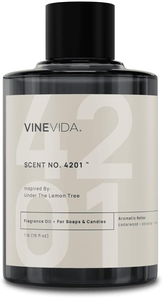 VINEVIDA [16 Oz] Scent NO. 4201 Inspired by Under The Lemon Tree | Premium Fragrance Oil for Candle Making & Soap Making | Candle Scents for Soy Wax | Scented Oils for Car Freshies & Bath Products