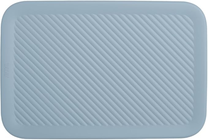 Superio Ribbed Collection Lid for Decorative Plastic Basket Open Home Storage Bins Organizer Baskets, Medium Blue - for Organizing Closet Storage Bins for Shelves Drawer Shelf 5 Liter