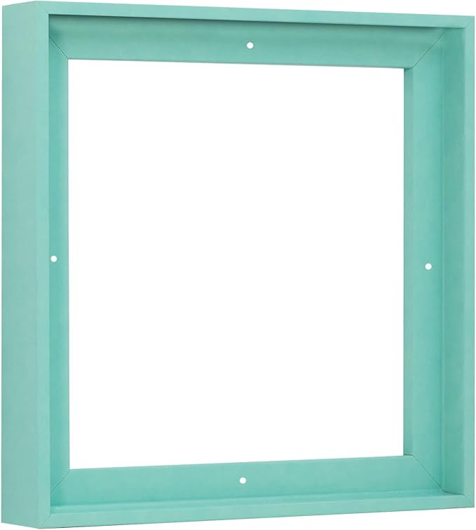 Pixy Canvas Floater Frame 10x10 for 1-1/2 (1.5) inch Deep Canvas Paintings/Canvas Prints/Wood Canvas Panels/Wall Art/Wall Decor/Home Decor/Artwork (Lucite Green, 10 x 10 inch, Square)