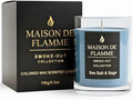 Smoke Odor Eliminating Candle – Sea Salt & Sage Soy Wax Candle for Kitchen, Apartment & Home Smells, Long Lasting Odor Neutralizing Scented Candle, 150g / 5.3 oz – Maison De Flamme
