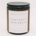 River Birch Candles Coconut Bourbon Scented Candle | Premium, All-Natural, Non-Toxic, Soy Amber Jar Candles | 8.5oz 40 Hr Burn Time | Cozy Relaxing Gifts for Home