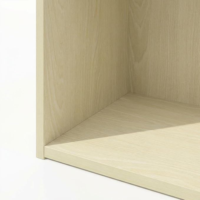 Furnifact Steam Beech Bookcase with Single Wood Piece, Durable Wooden Construction, Stylish Design for Home and Office Storage