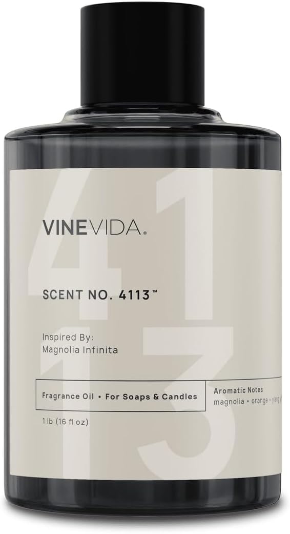 VINEVIDA [16oz] Magnolia Infinita Fragrance Oil for Candle Making - Natural Candle Oil Scents - Soap Making Essential Oil - Made in USA