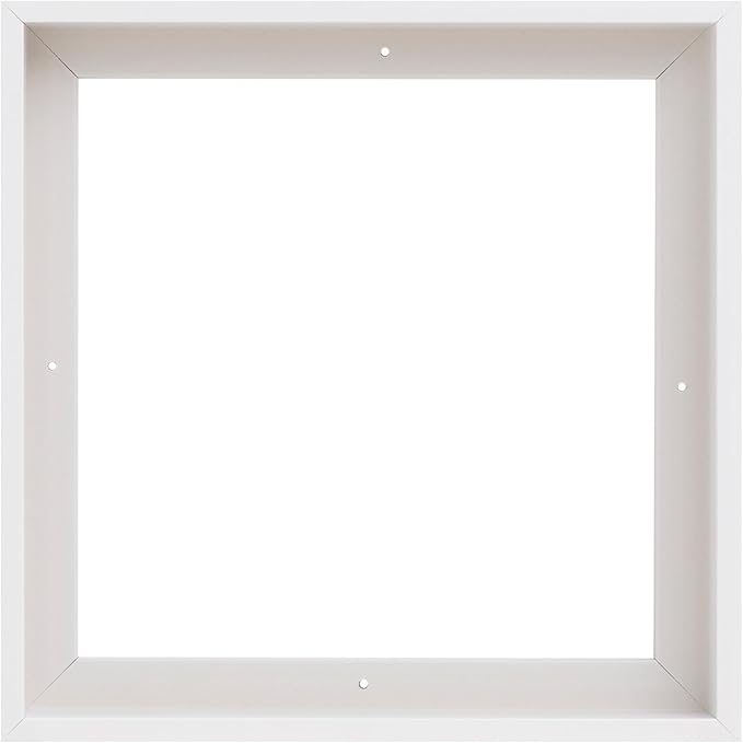 Pixy Canvas Floater Frame 47x47 for 1-1/2 (1.5) inch Deep Canvas Paintings/Canvas Prints/Wood Canvas Panels/Wall Art/Wall Decor/Home Decor/Artwork (White, 47 x 47 inch, Square)