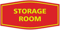 Signs ByLITA Fancy Storage Room Sign (Red/Yellow) - Medium 5 Pack