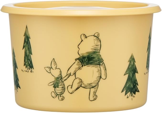 Skater SOT6-A One-Touch Seal Container, Small, 20.3 fl oz (600 ml), Airtight Container, Storage Container, Disney Winnie the Pooh