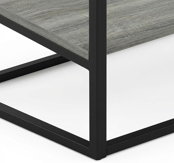 Furnifact Grey French Oak TV Stand for 65 Inch TVs, Modern Wooden Media Console, Durable Construction, Versatile Storage, Contemporary Living Room Style