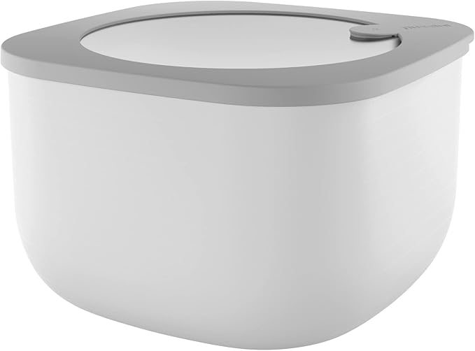 Guzzini Store&More Kitchen Active Design High Airtight Containers for Fridge/Freezer/Microwave (L), 19.5 x 19.5 x 12.3 cm, Grey (Dark Grey)