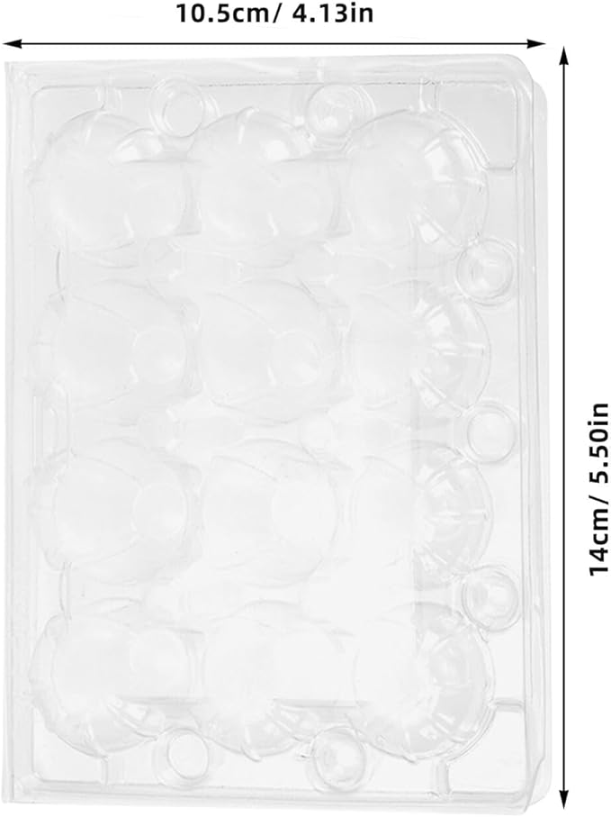 120pcs Plastic Quail Egg Cartons Portable 12-compartment Egg Holder Trays for Kitchen Storage and Farm Use Reusable Quail Boxes for Refrigerators and Market Display