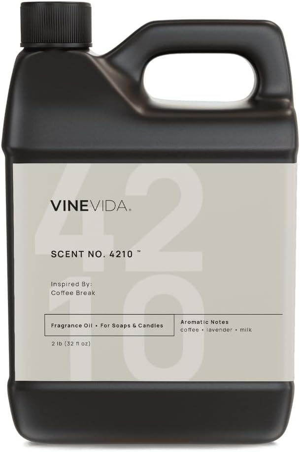 VINEVIDA [32 Oz] Scent NO. 4210 Inspired by Coffee Break | Premium Fragrance Oil for Candle Making & Soap Making | Candle Scents for Soy Wax | Scented Oils for Car Freshies & Bath Products
