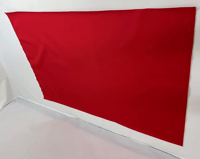 Mybecca Canvas Oxford Fabric Marine Waterproof Outdoor Awning 600 Denier by The Yard (Cut Separate by Yard for Prime Orders-1 Yard) (60"x36") Red