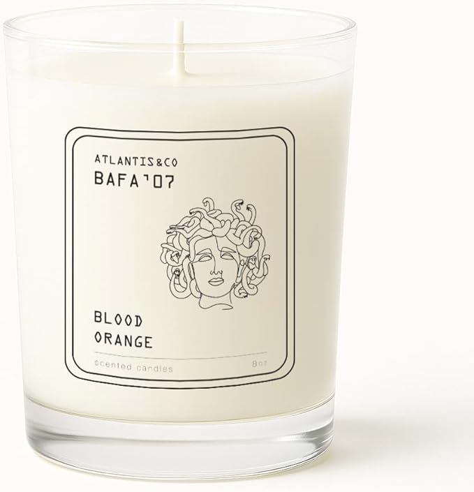Blood Orange Scented Candle, 8oz Jar with Long-Lasting Burn, Giftable, Holidays,Birthdays