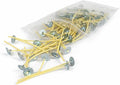 Votive Candle Wicks 80 Count – #2/0 Beeswax Coated Square Braid Cotton Wicks with Aluminum Base, 3" Candle Making Supplies