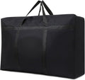 Multipurpose Extra Large Heavy Duty Storage Bags Duffle Bags for Space Saving Moving Storage (Black, 26Gal/100L)