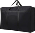 Multipurpose Extra Large Heavy Duty Storage Bags Duffle Bags for Space Saving Moving Storage (Black, 42Gal/160L)