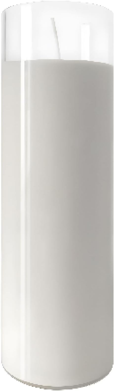 2.24x7 inch White Devotional Candles in Glass Jar - 1 Piece - 120Hours – Prayer Candle - Tall Pillar Candles for Religious, Memorials, Party Decor