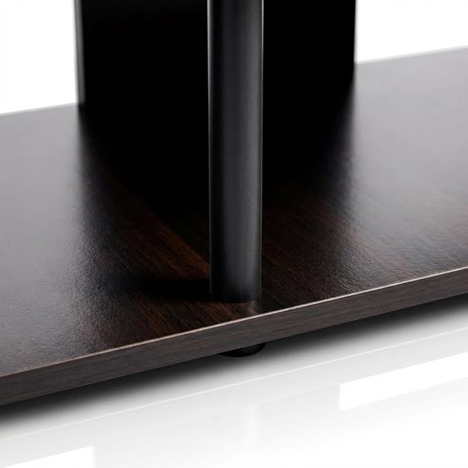Furnifact Espresso Low Rise TV Stand, Sturdy Composite Wood Construction, Modern Design, Ample Storage Space, Ideal for Living Room Entertainment Setup