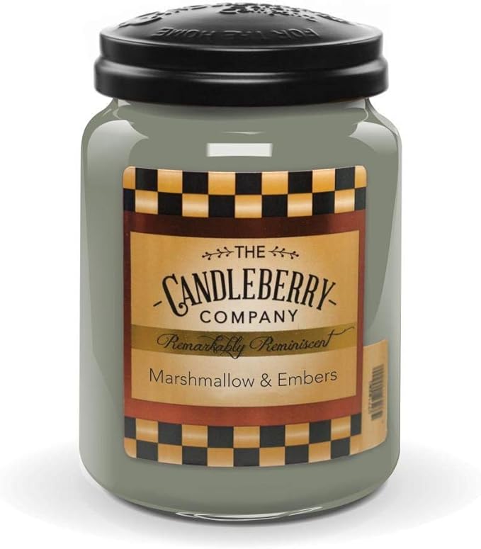 Candleberry Candles | Strong Fragrances for Home | Hand Poured in The USA | Highly Scented | 135 Hour Burn Time | Large Jar
