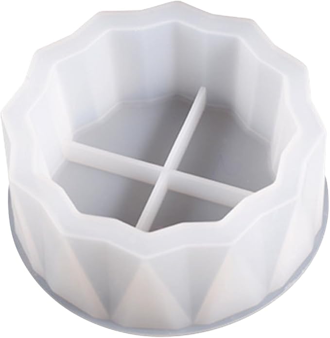 Silicone Planter Mold, 5.9'' for Succulent Pot, Round Silicone Molds for Casting Resin, Plaster, Concrete Cement, DIY Jewelry, Makeup Storage Container, Flower Cement Molds