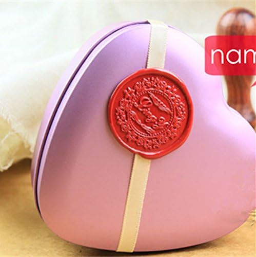 Custom Logo Picture Letters Monogram Sealing Wood Handle Wax Seal Stamp Melting Spoon Colorful Wax Sticks Wood Gift Box Set Kit