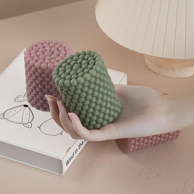 Silicone Candle Molds, 3D Bubble Sphere Scented Candle Mold, Cozy Atmosphere Design, Colorless, BPA Free, Silicone Molds for Candle Making, DIY, Resin, Wax, Soap, Clay, Chocolate Etc