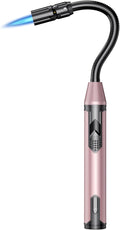 TOPKAY Torch Lighter Refillable Butane Lighter Long Flexible Neck Multipurpose Lighter for Candles Grill BBQ Fireplaces Kitchen Camping (No Prefilled)