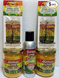 Smoke odor Exterminator Rasta Love, Includes Two 13 oz Jar Candle One 7 oz Spray & Two Car Hangers All in One Bundle