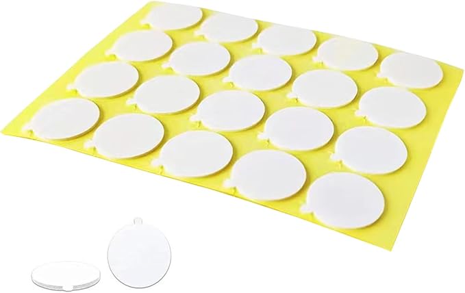 20 PCS Candle Wick Stickers,Candle Making Supplies,Double-Sided Heat Resistant Candle Wick Stickers Adhere Steady in Hot Wax Stickers,Hot Wax Stickers for Candle Making
