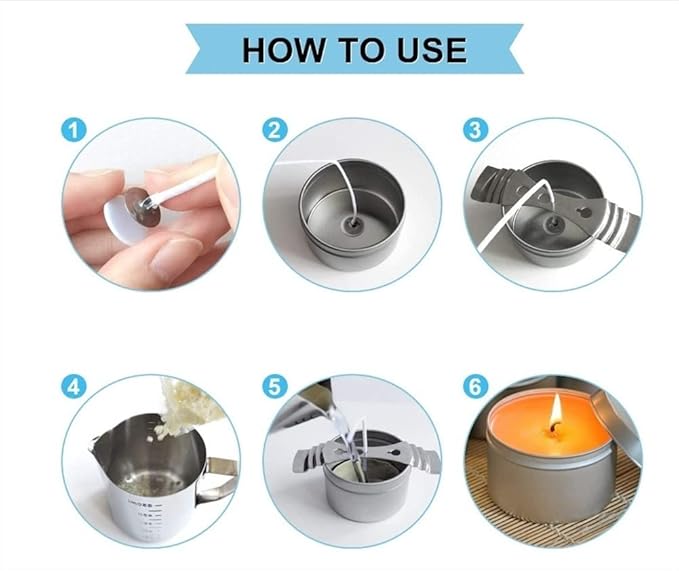 Candle Making Kit, Full DIY Soy Candle Making Kit with Candle Wax and Supplies Great Candle Kit with Jars Wax Wicks Scented Oil and More TH0JY-1210