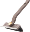 Multi-Function Rotating Crevice Cleaning Brush – No-Dead-Corners Gap Brush with Hard Bristles, Household Cleaning Tool for Kitchen, Bathroom, Windows & Tight Spaces (Brown*1)
