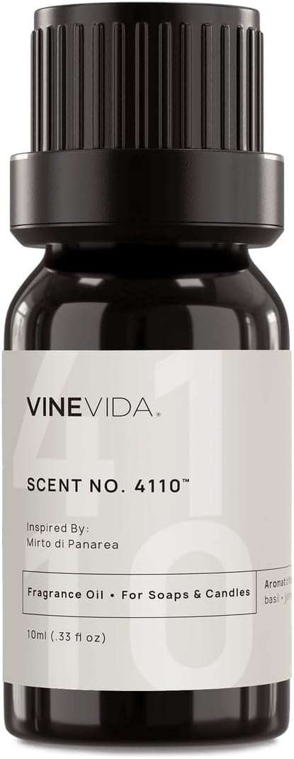 VINEVIDA [10mL] Mirto di Panarea Fragrance Oil for Candle Making - Natural Candle Oil Scents - Soap Making Essential Oil - Made in USA