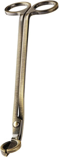 Candle Wick Trimmer, Wick Cutter with Sharp Angled Blades Candle Scissors, Brushed Brass in Elegant Fishing for Candle Care, Sturdy Antique Bronze Trimmer