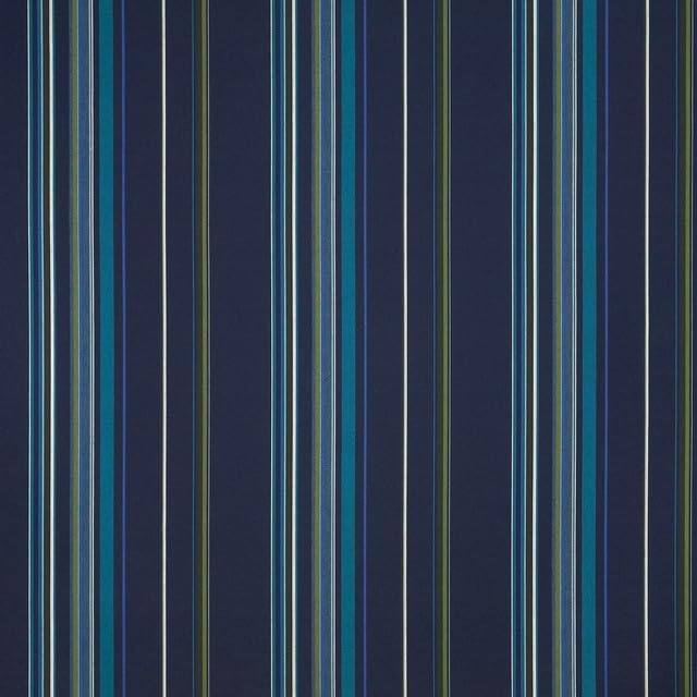 Sunbrella Outdoor Fabric by The Yard | Stanton Lagoon (Striped) | Official Sunbrella Seller | Indoor or Outdoor Upholstery Fabric for Chairs, Cushions, Drapery, Pillows, Furniture