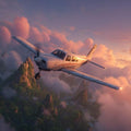Diamond Art Kits for Adults Airplane Diamond Painting Kit Cloud, DIY Crafts for Adults 5D Full Square Drill Gem Art Embroidery Painting Kit for Home Wall Decor, Birthday Girl 15.8x15.8 inch 5-IR73